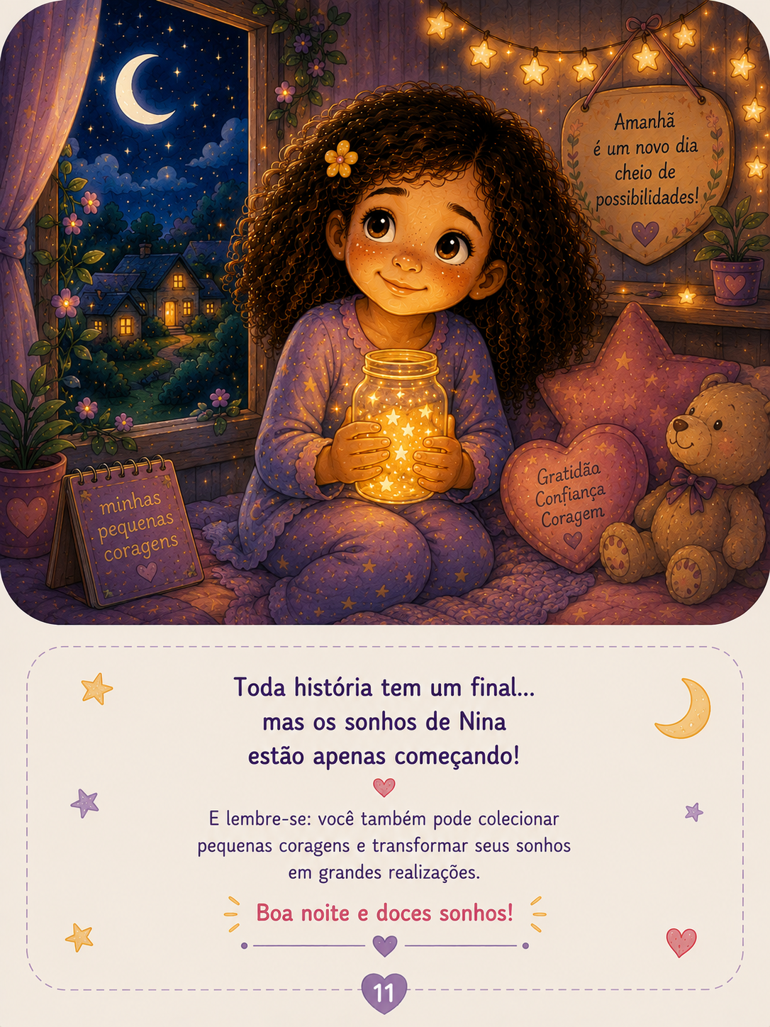 Página final com a Coleção Pequenas Coragens.